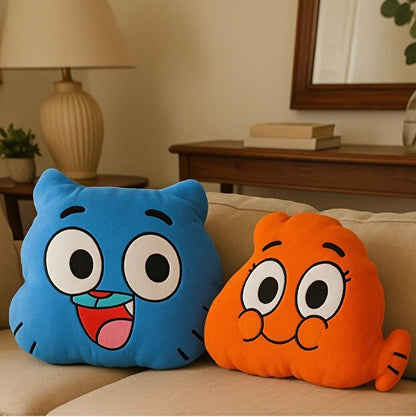 Gumball Ve Darwin Hediyelik Sevimli Kombin Yastık