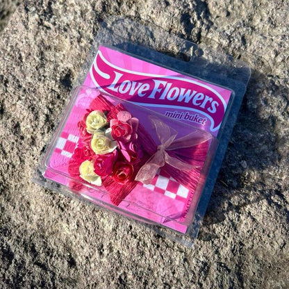 Mini Buket Çiçek Arkası Aynalı