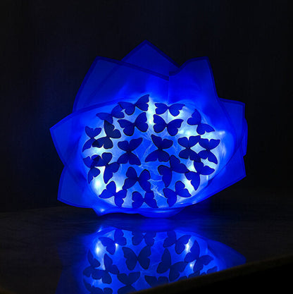 Led Işıklı Lacivert Kelebek Buketi