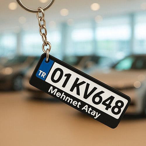 Kişiye Özel Tasarım Plaka Anahtarlık