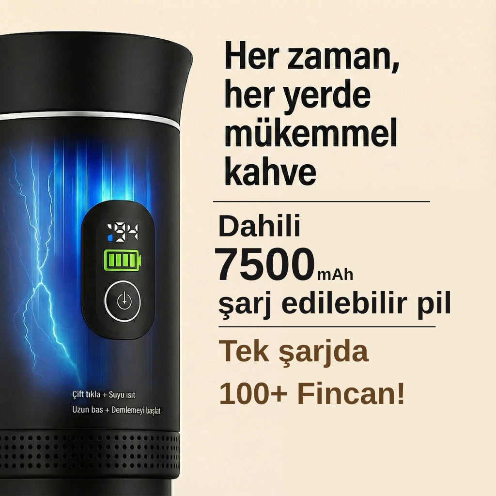 Taşınabilir Elektrikli Espresso Kahve Makinesi